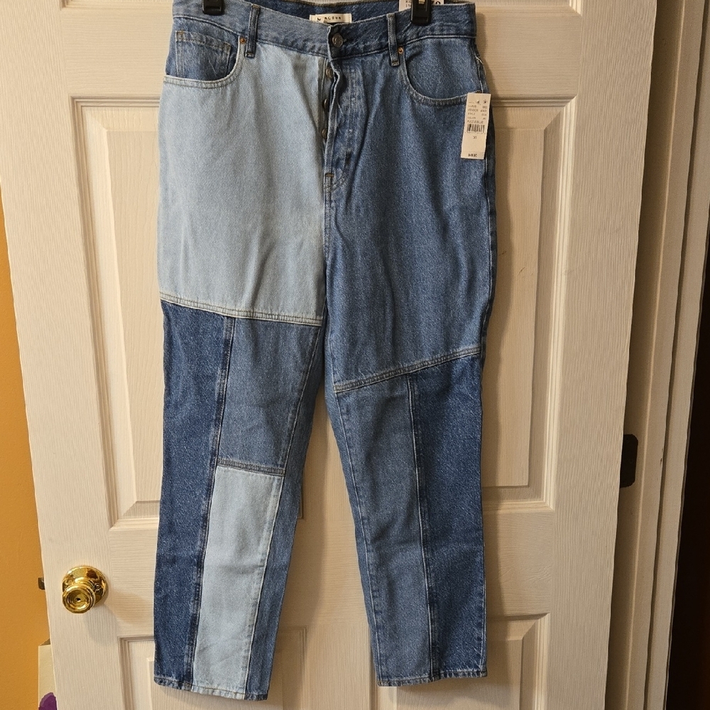 Patchwork Denim Jeans